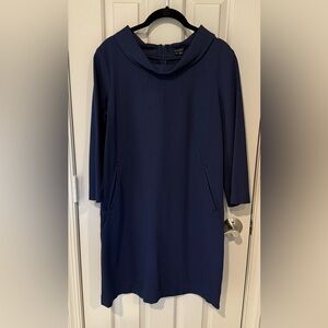 Theory Midnight Blue 60s Style Shift Dress